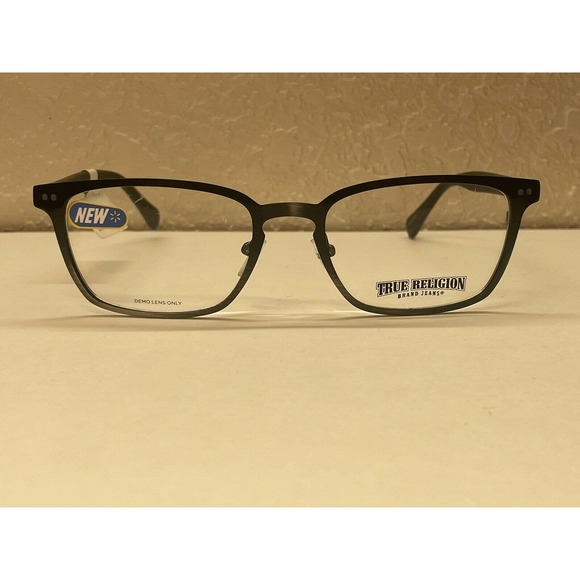 True Religion T017 Black Full Rim Eyeglasses 53-19-145 - Picture 1 of 5